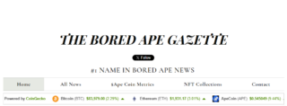 Bored Ape Gazette Seeks ApeCoin DAO Funding for Another Year of Community Coverage