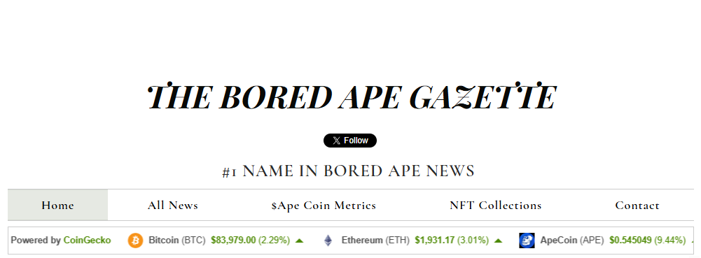 Bored Ape Gazette Seeks ApeCoin DAO Funding for Another Year of Community Coverage